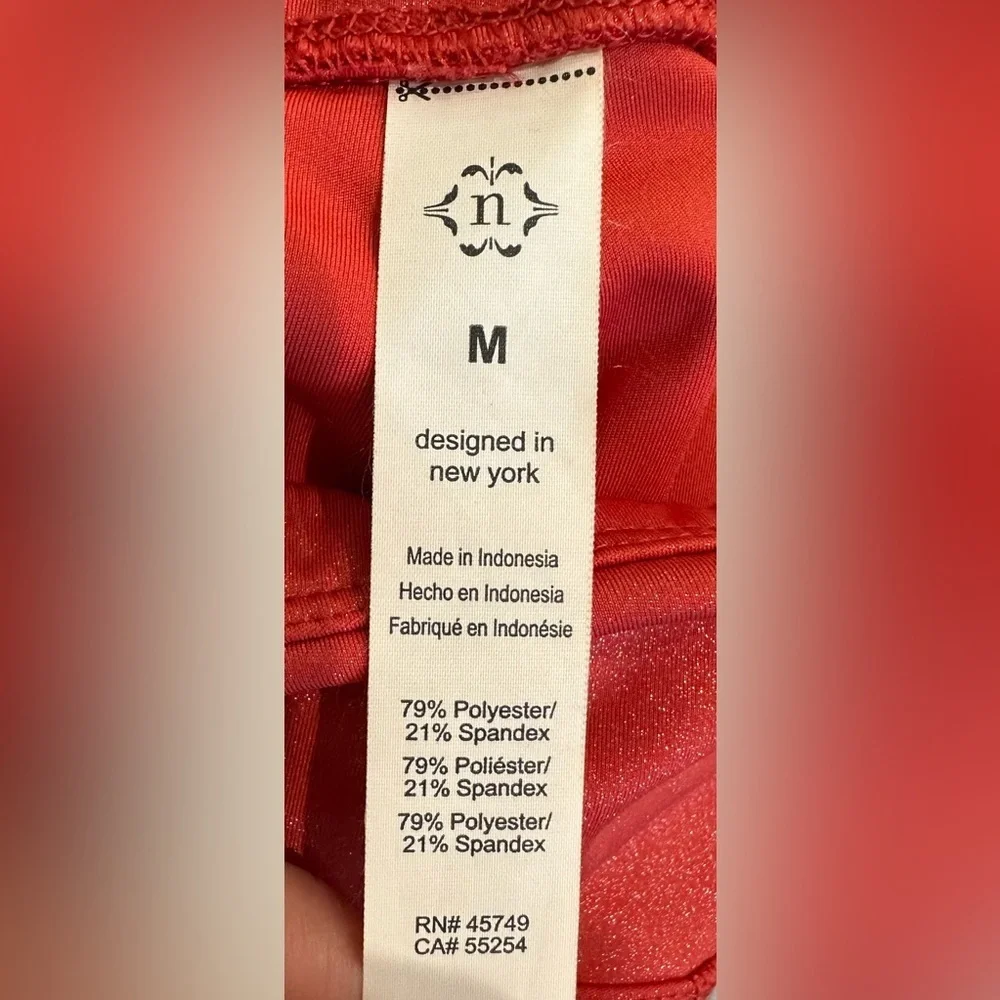🍒Nanette Lepore Play Compression Leggings – Cranberry Sparkle 🍒 - Picture 8 of 9